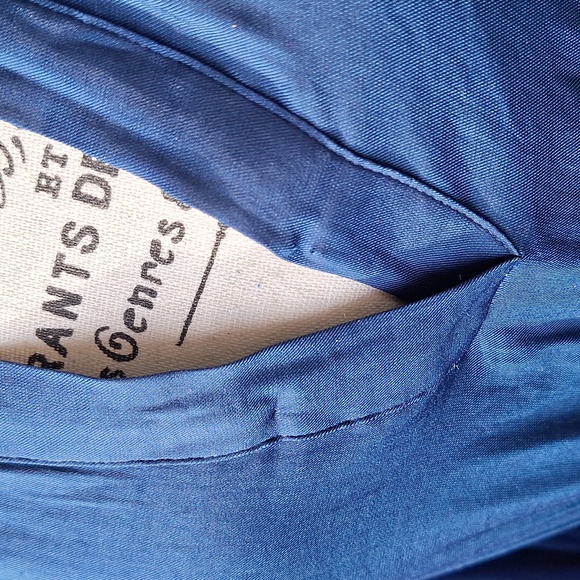 Banana Republic Blue Tiered Long Sleeve Maxi Dress Size Medium - Picture 4 of 16